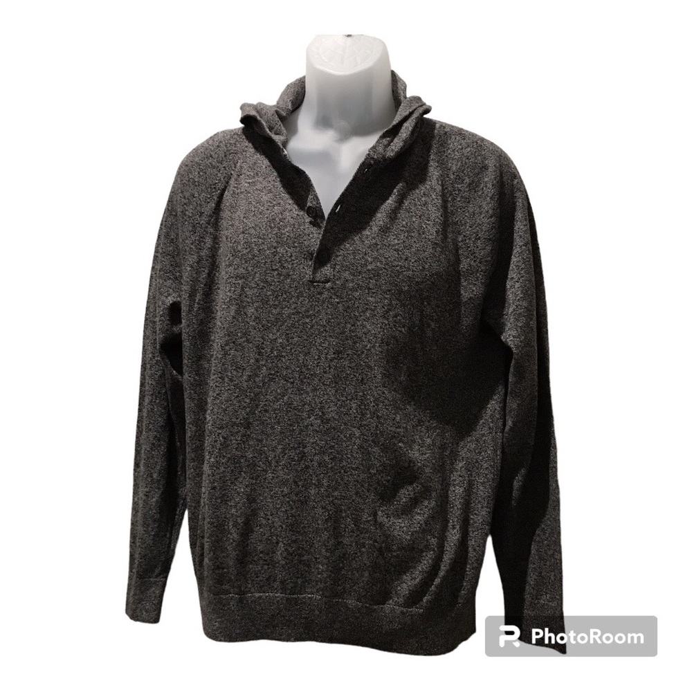 Banana Republic Men's Thin Pullover Gray Hoodie Sweatshirt Size M